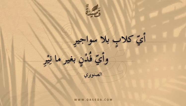قصيدة أي كلاب بلا سواجير