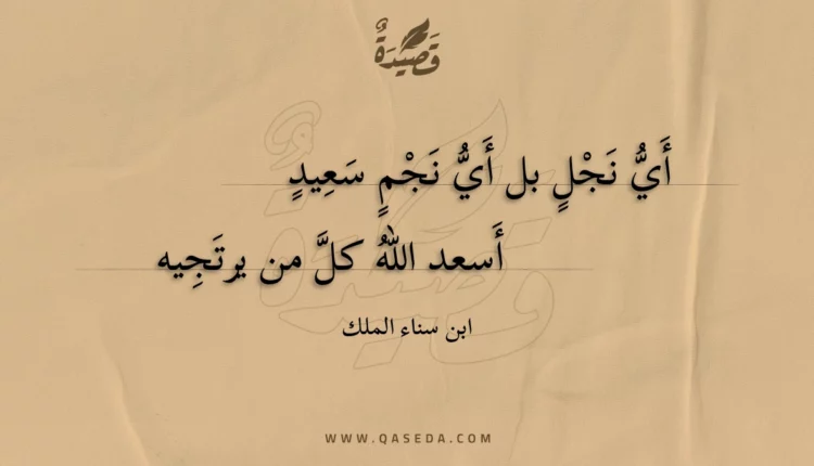قصيدة أي نجل بل أي نجم سعيد