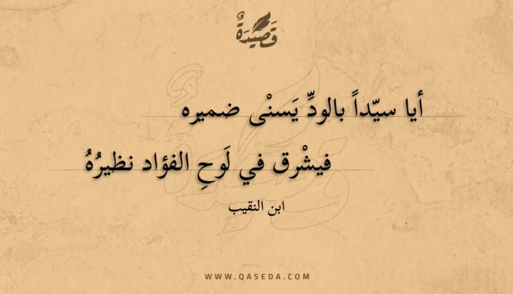 قصيدة أيا سيدا بالود يسنى ضميره