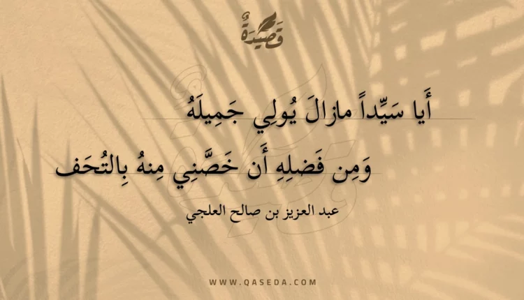 قصيدة أيا سيدا مازال يولي جميله