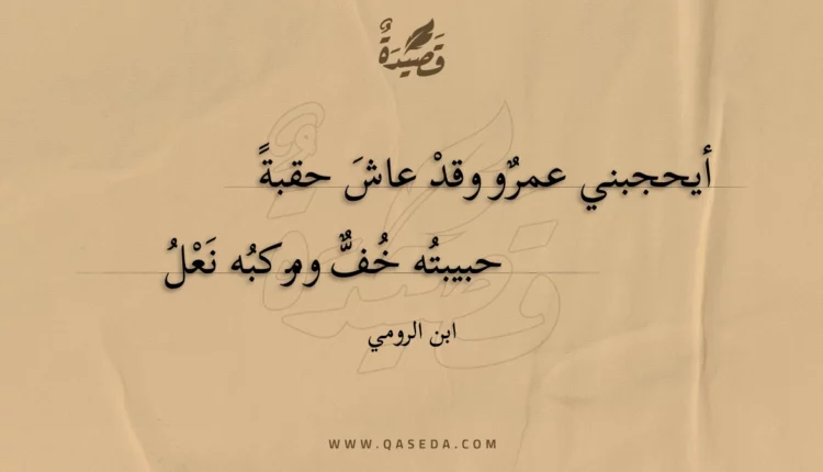 قصيدة أيحجبني عمرو وقد عاش حقبة