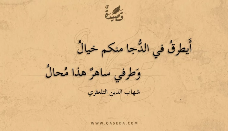 قصيدة أيطرق في الدجا منكم خيال