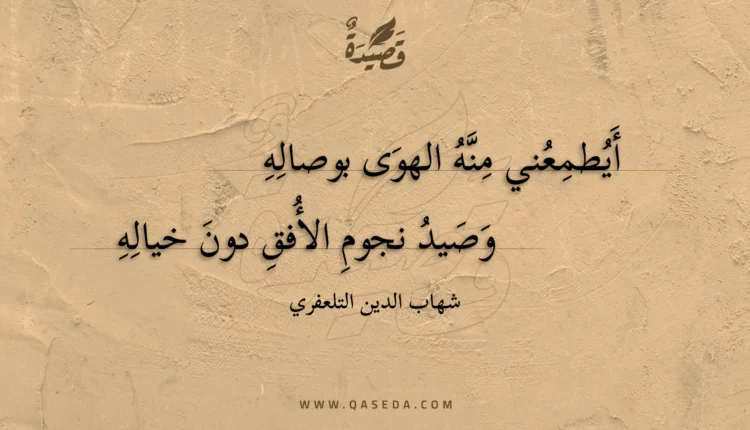قصيدة أيطمعني منه الهوى بوصاله