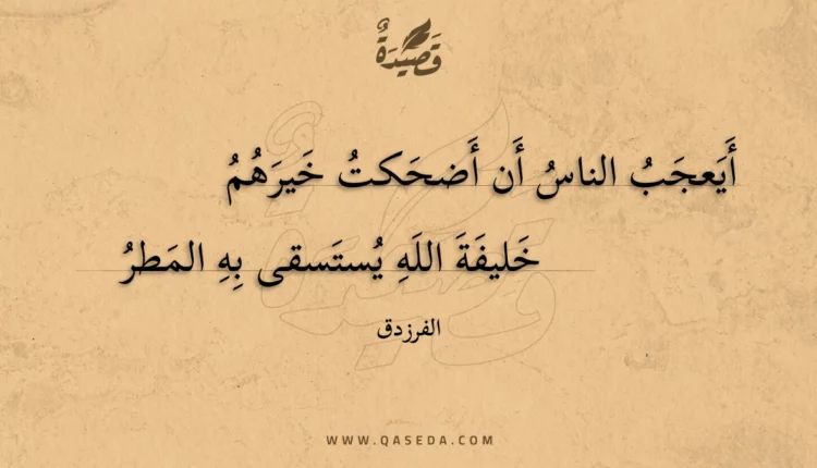 قصيدة أيعجب الناس أن أضحكت خيرهم