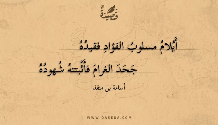 قصيدة أيلام مسلوب الفؤاد فقيده