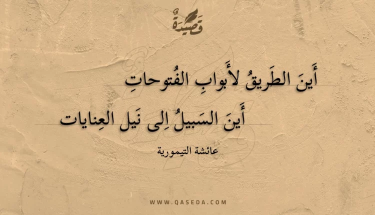 قصيدة أين الطريق لأبواب الفتوحات