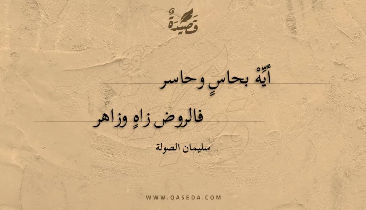 قصيدة أيه بحاس وحاسر