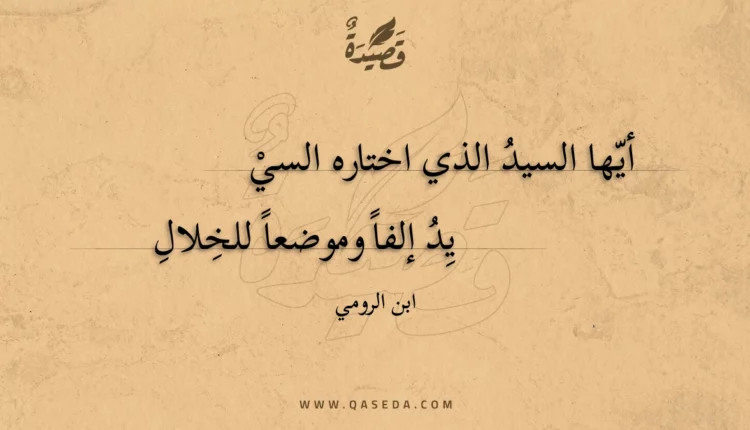 قصيدة أيها السيد الذي اختاره السيد