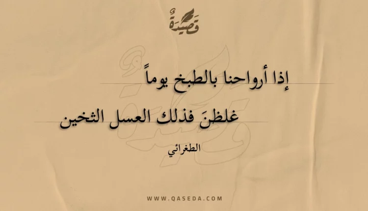 قصيدة إذا أرواحنا بالطبخ يوما