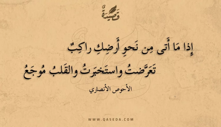 قصيدة إذا ما أتى من نحو أرضك راكب