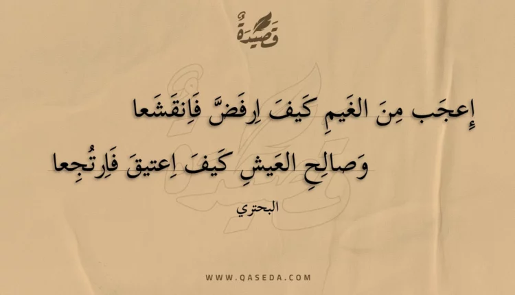 قصيدة إعجب من الغيم كيف ارفض فانقشعا