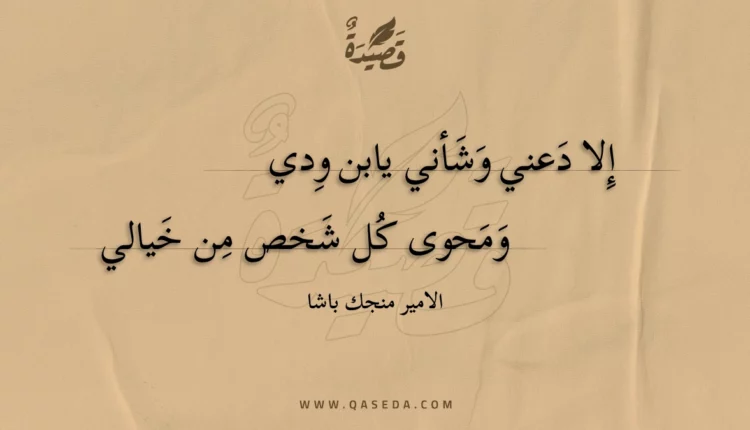 قصيدة إلا دعني وشأني يابن ودي