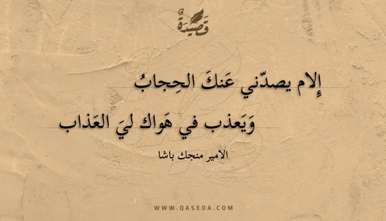 قصيدة إلام يصدني عنك الحجاب