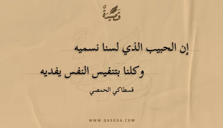 قصيدة إن الحبيب الذي لسنا نسميه