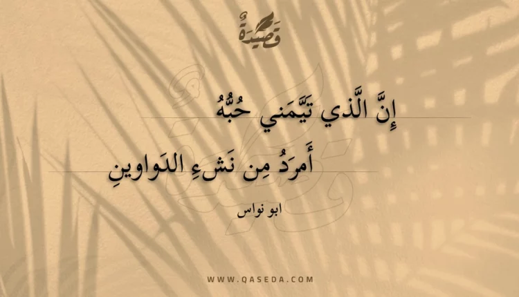 قصيدة إن الذي تيمني حبه