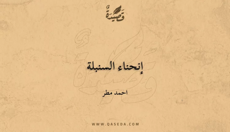 قصيدة إنحناء السنبلة
