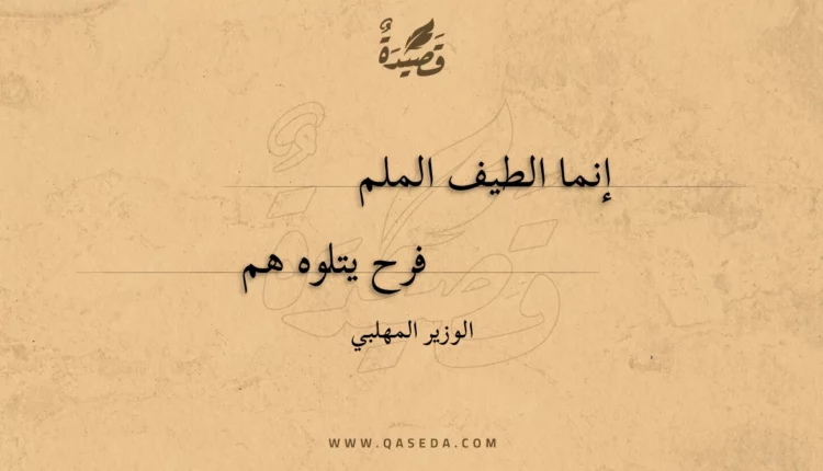 قصيدة إنما الطيف الملم
