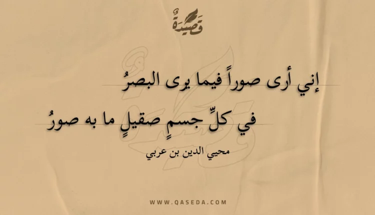 قصيدة إني أرى صورا فيما يرى البصر