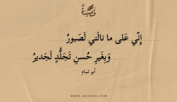 قصيدة إني على ما نالني لصبور