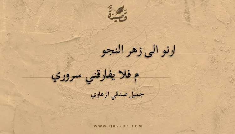قصيدة ارنو الى زهر النجوم