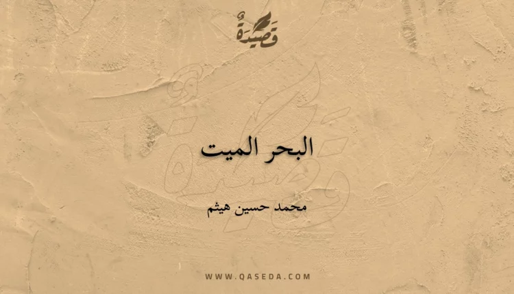 قصيدة البحر الميت
