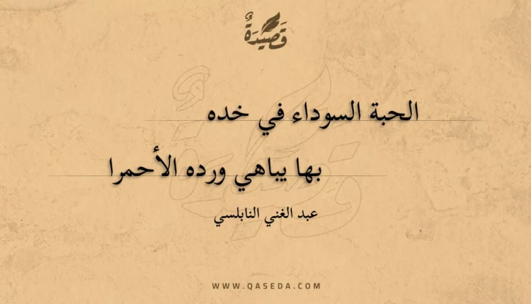 قصيدة الحبة السوداء في خده
