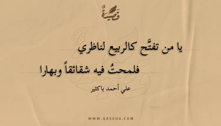 قصيدة الربيع
