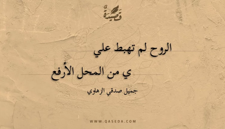 قصيدة الروح لم تهبط علي