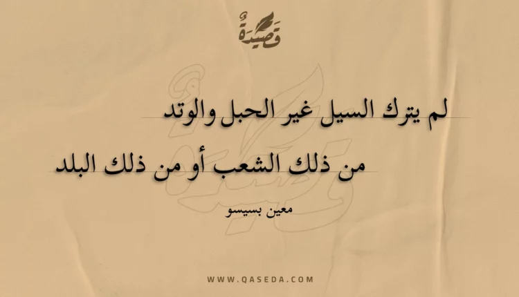قصيدة السيول