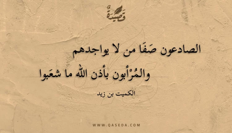 قصيدة الصادعون صفا من لا يواجدهم