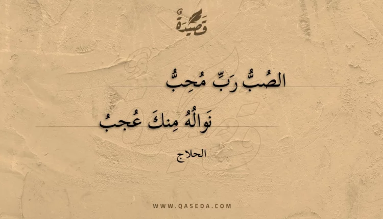 قصيدة الصب رب محب