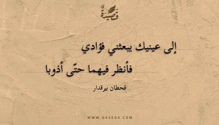 قصيدة الصمت وعيناها ..
