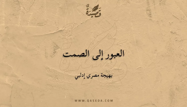 قصيدة العبور إلى الصمت