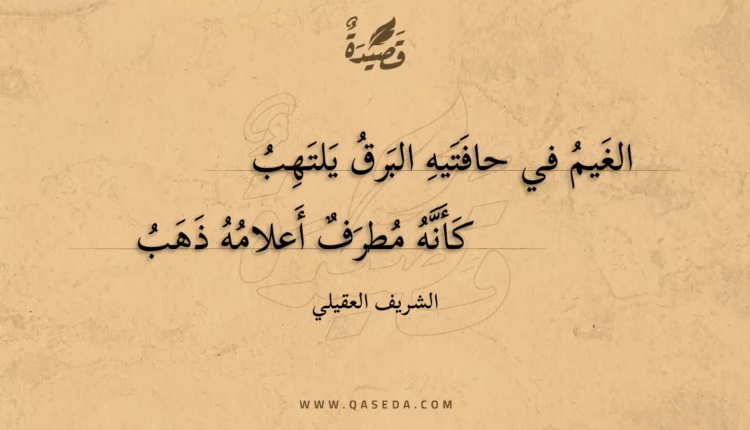 قصيدة الغيم في حافتيه البرق يلتهب