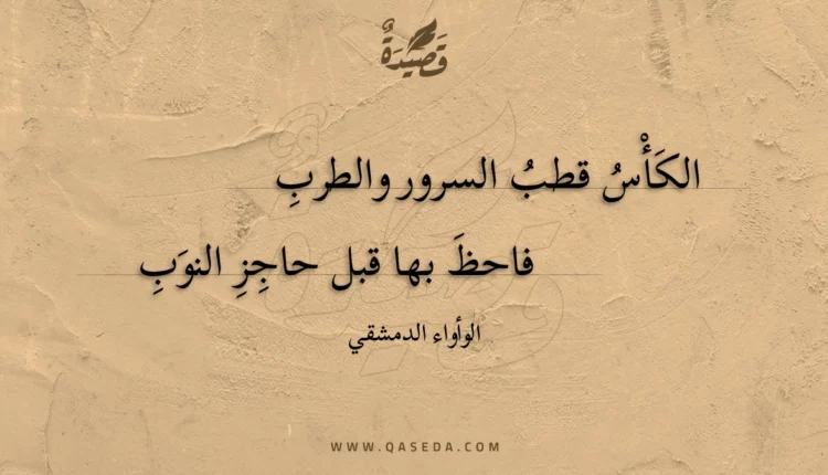 قصيدة الكأس قطب السرور