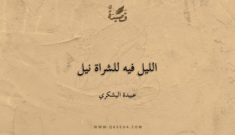 قصيدة الليل فيه للشراة نيل