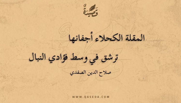 قصيدة المقلة الكحلاء أجفانها