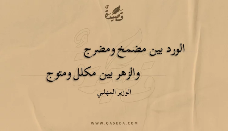قصيدة الورد بين مضمخ ومضرج