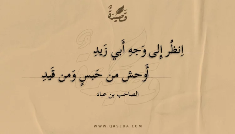 قصيدة انظر إلى وجه أبي زيد