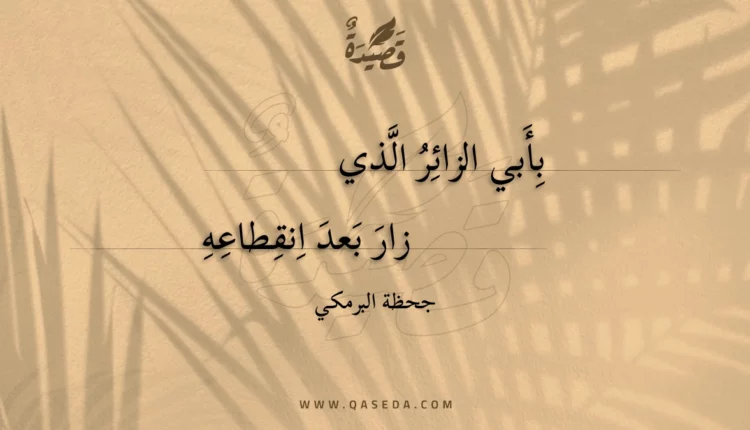 قصيدة بأبي الزائر الذي