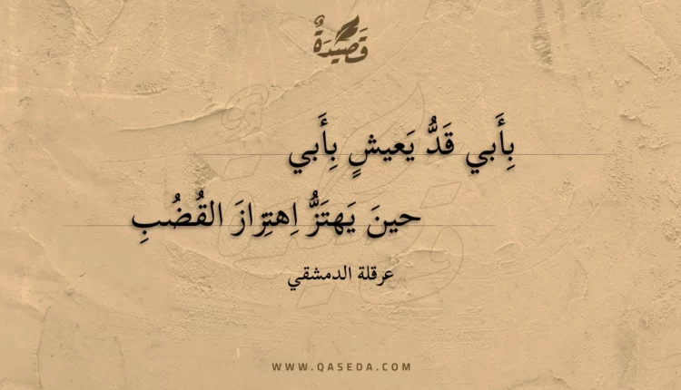 قصيدة بأبي قد يعيش بأبي