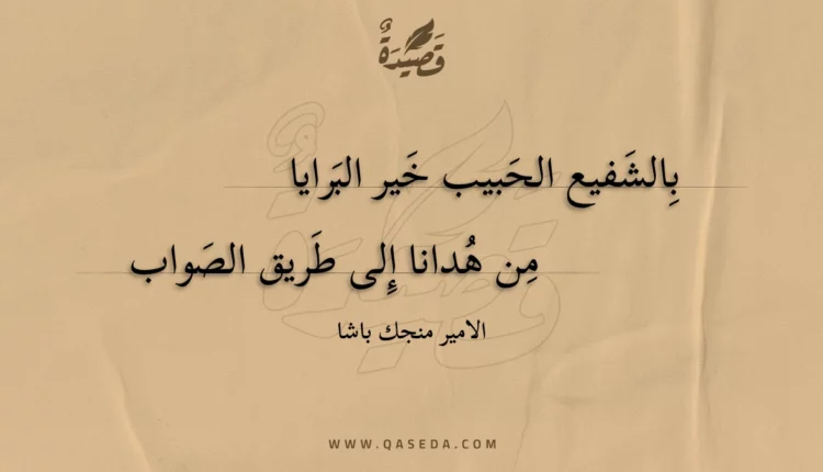 قصيدة بالشفيع الحبيب خير البرايا