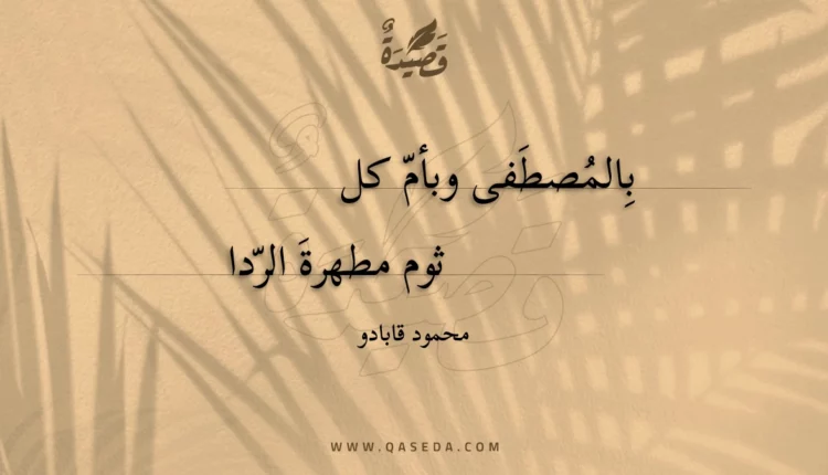 قصيدة بالمصطفى وبأم كلثوم
