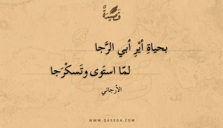 قصيدة بحياة أير أبي الرجا