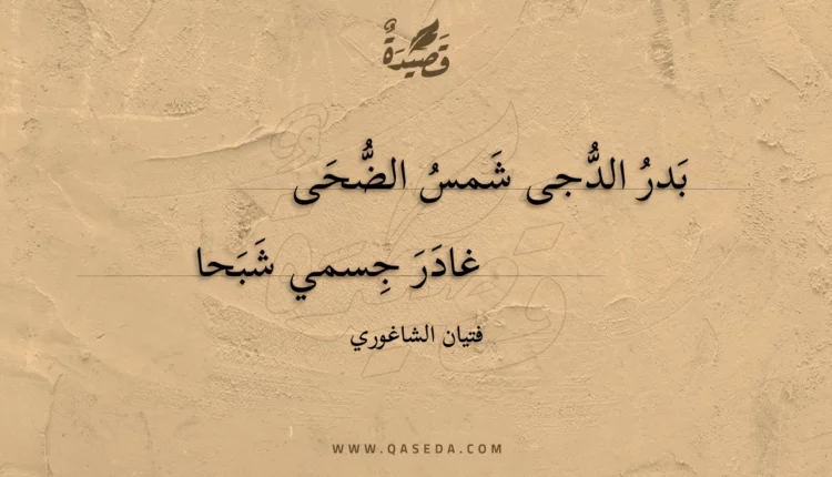 قصيدة بدر الدجى شمس الضحى