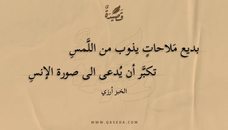 قصيدة بديع ملاحات يذوب من اللمس