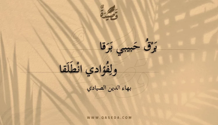 قصيدة برق حبيبي برقا