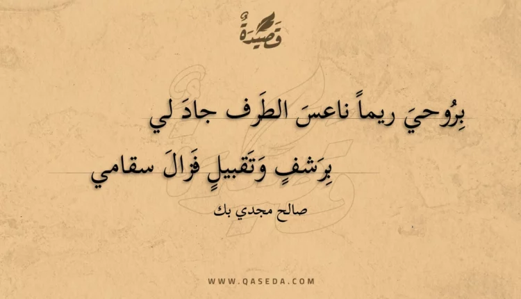 قصيدة بروحي ريما ناعس الطرف جاد لي