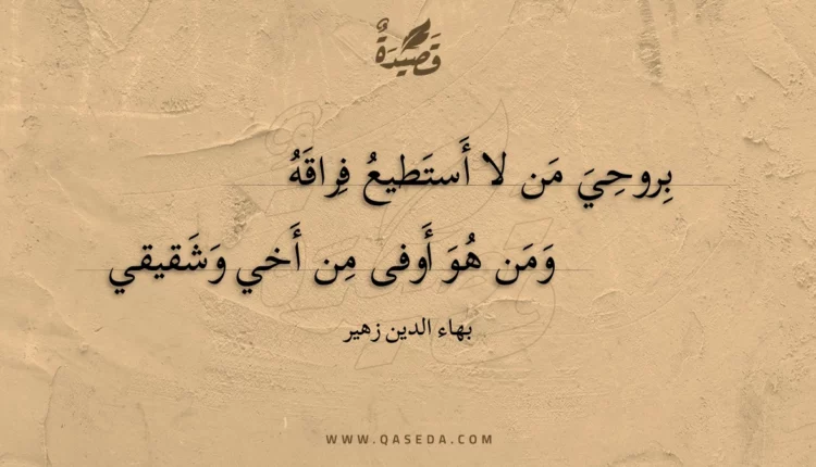 قصيدة بروحي من لا أستطيع فراقه
