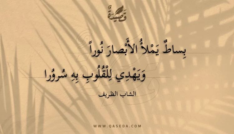 قصيدة بساط يملأ الأبصار نورا
